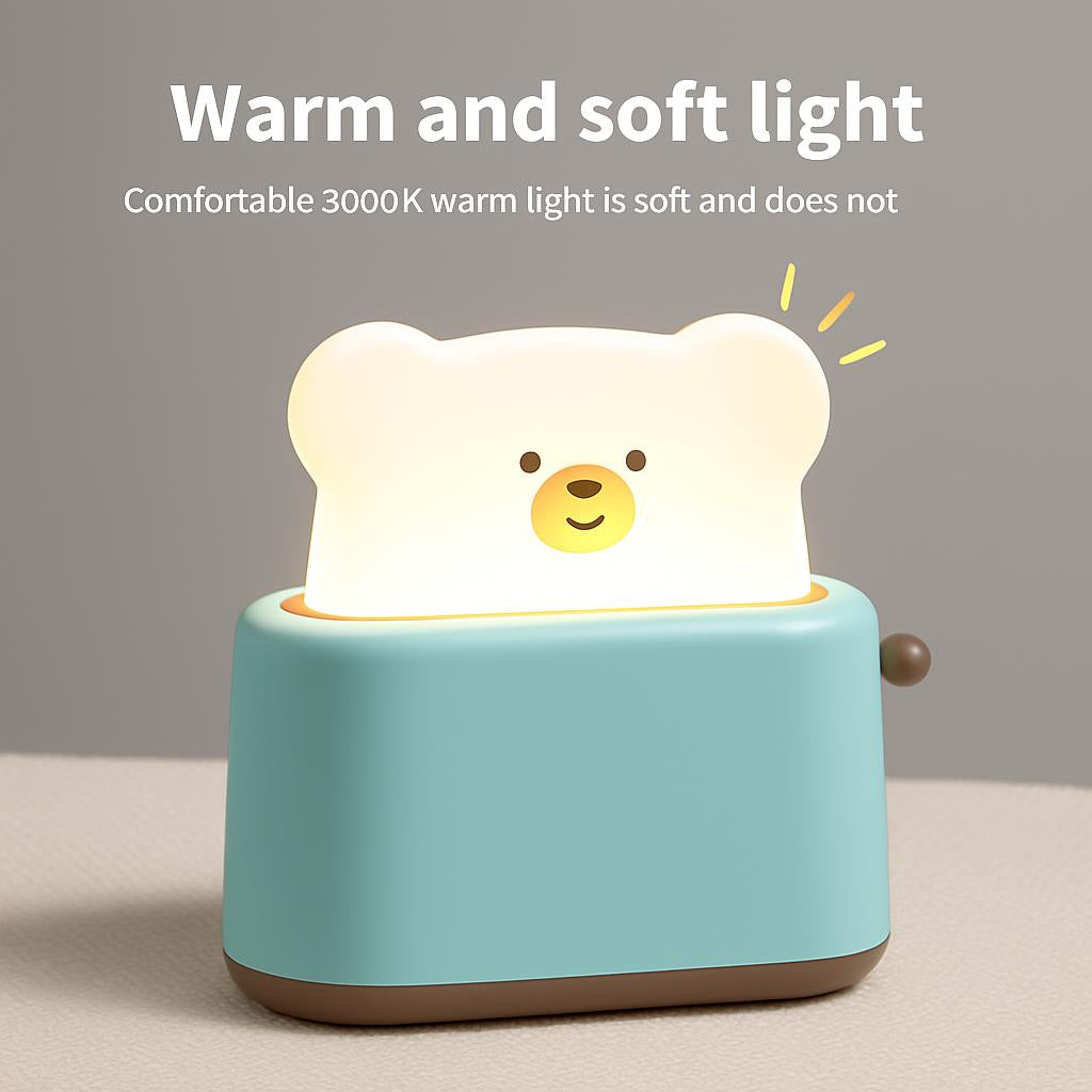 Bear-Shaped Eco-Friendly Toaster Night Light