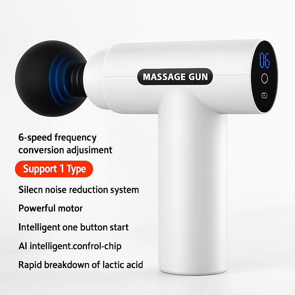 Pink Compact Massage Gun for Muscle Relaxation and Wellness