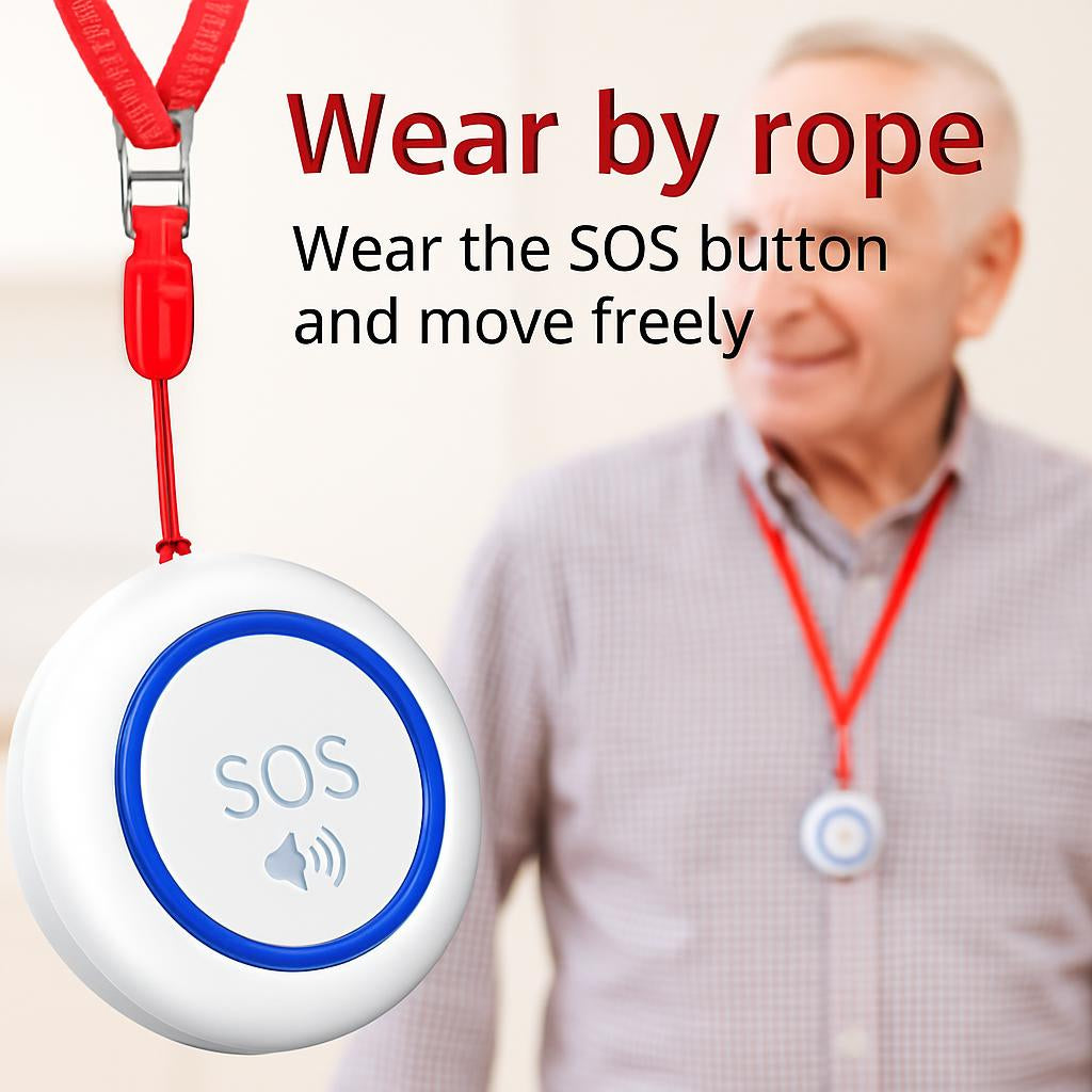 Intelligent Wi-Fi Elderly SOS Emergency Call Button with Voice Alert