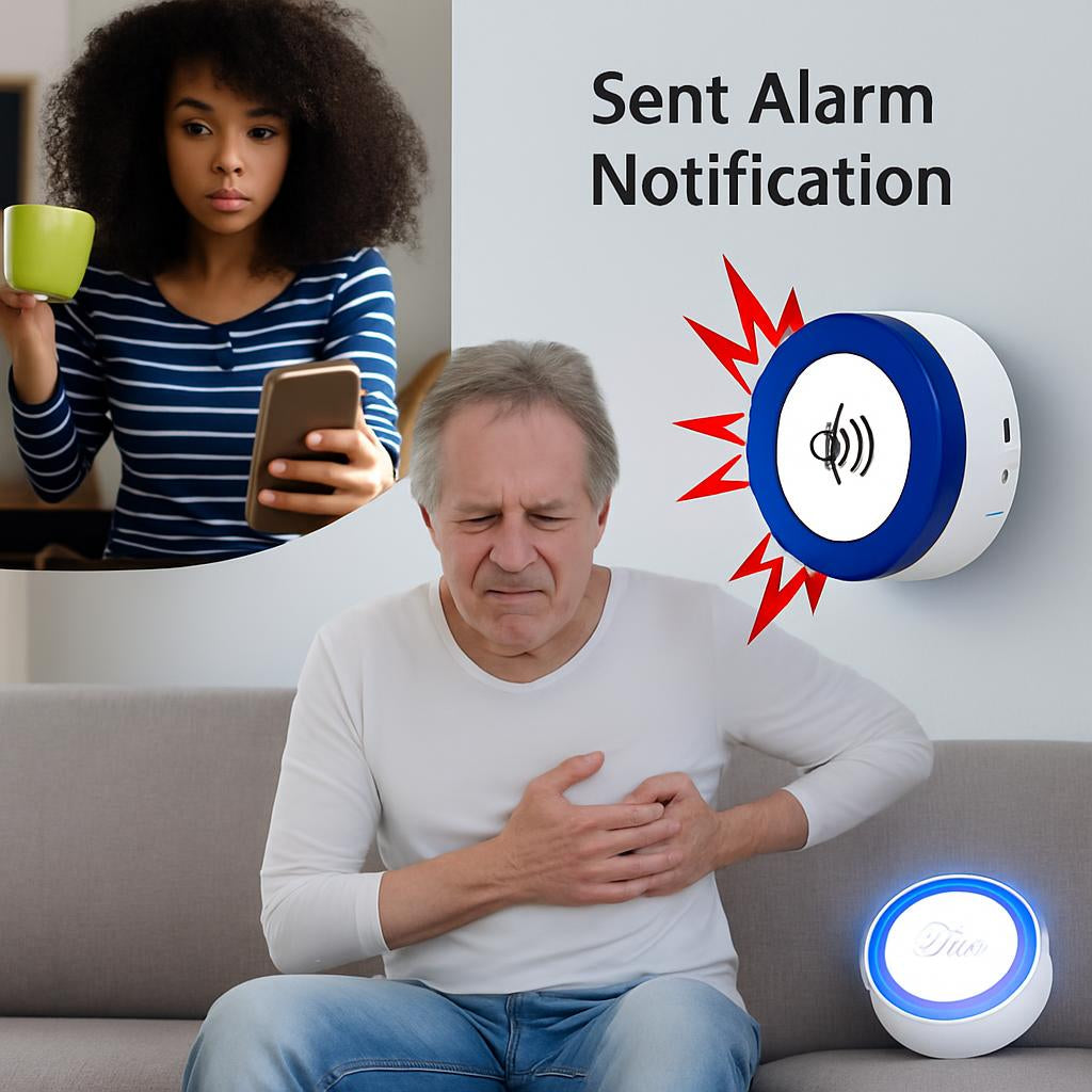 Intelligent Wi-Fi Elderly SOS Emergency Call Button with Voice Alert