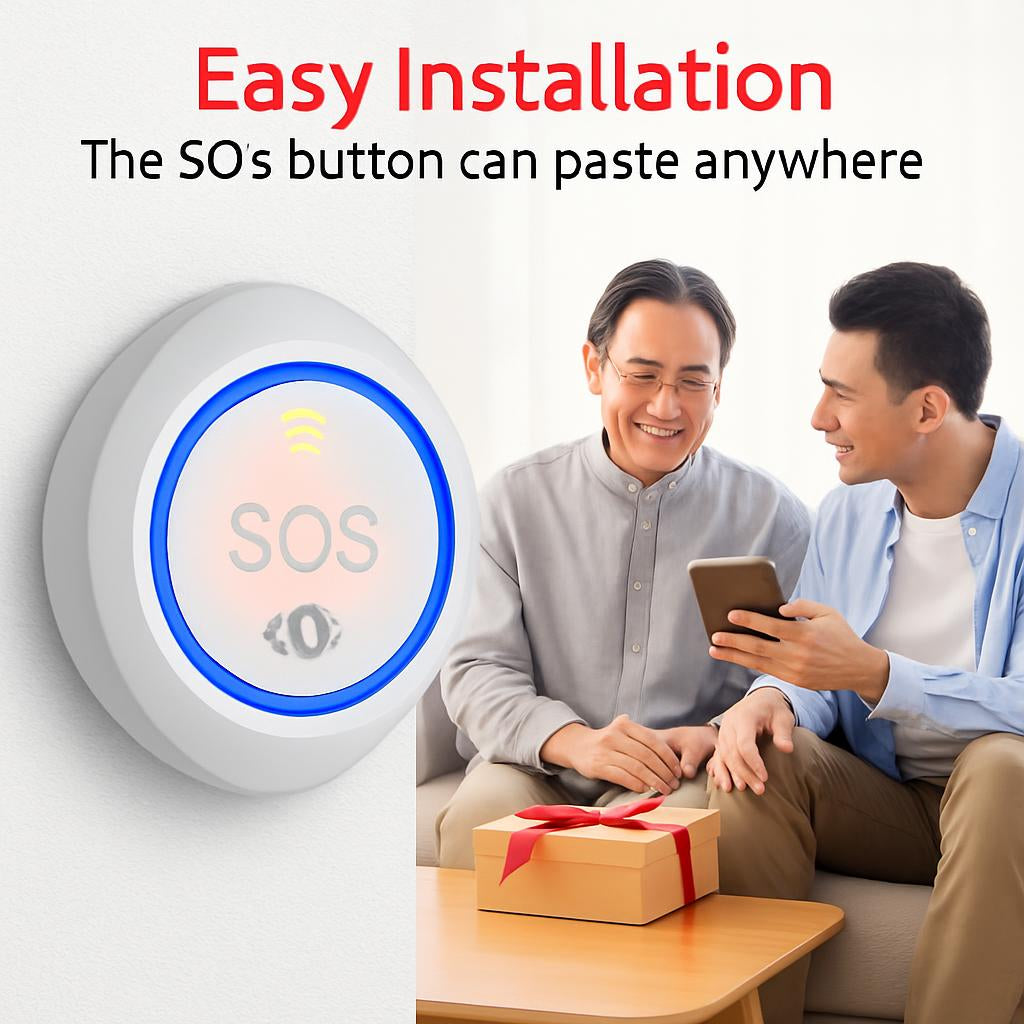Intelligent Wi-Fi Elderly SOS Emergency Call Button with Voice Alert