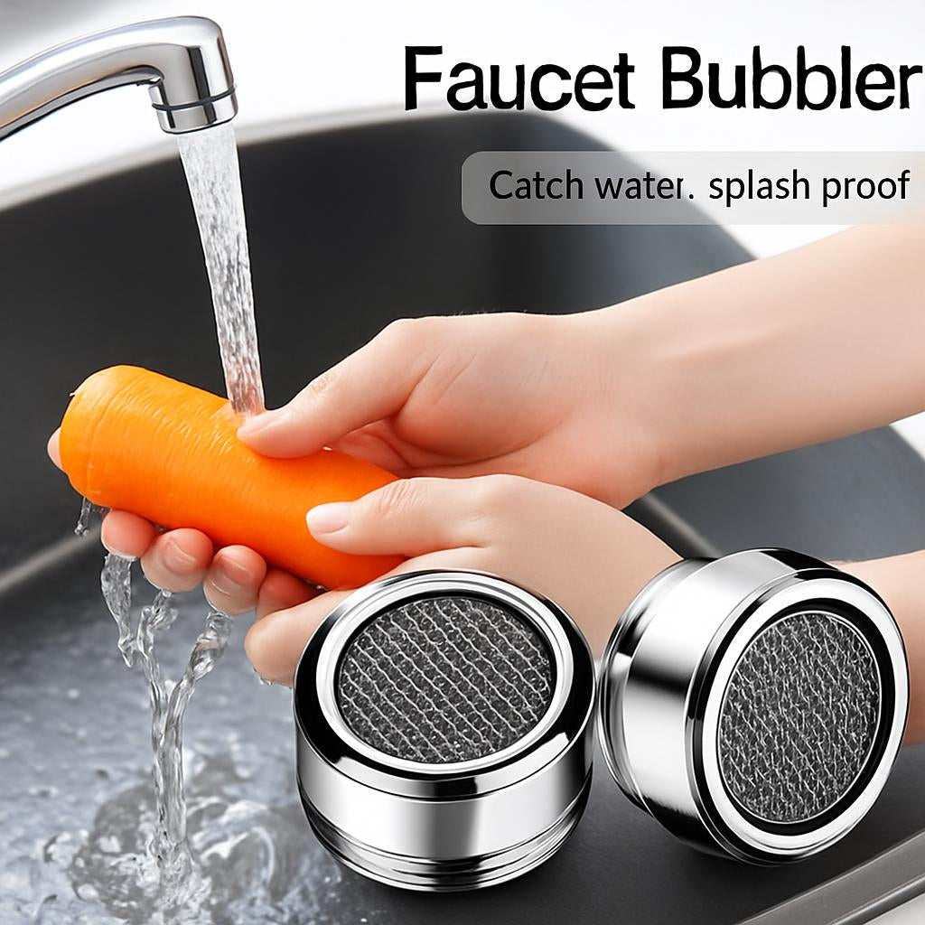 Water-Saving Faucet Bubbler Aerator in Silver