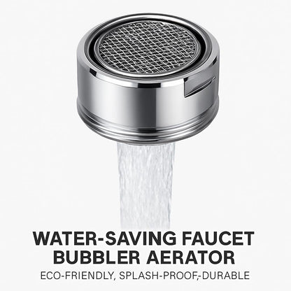 Water-Saving Faucet Bubbler Aerator - Eco-Friendly, Splash-Proof, Durable