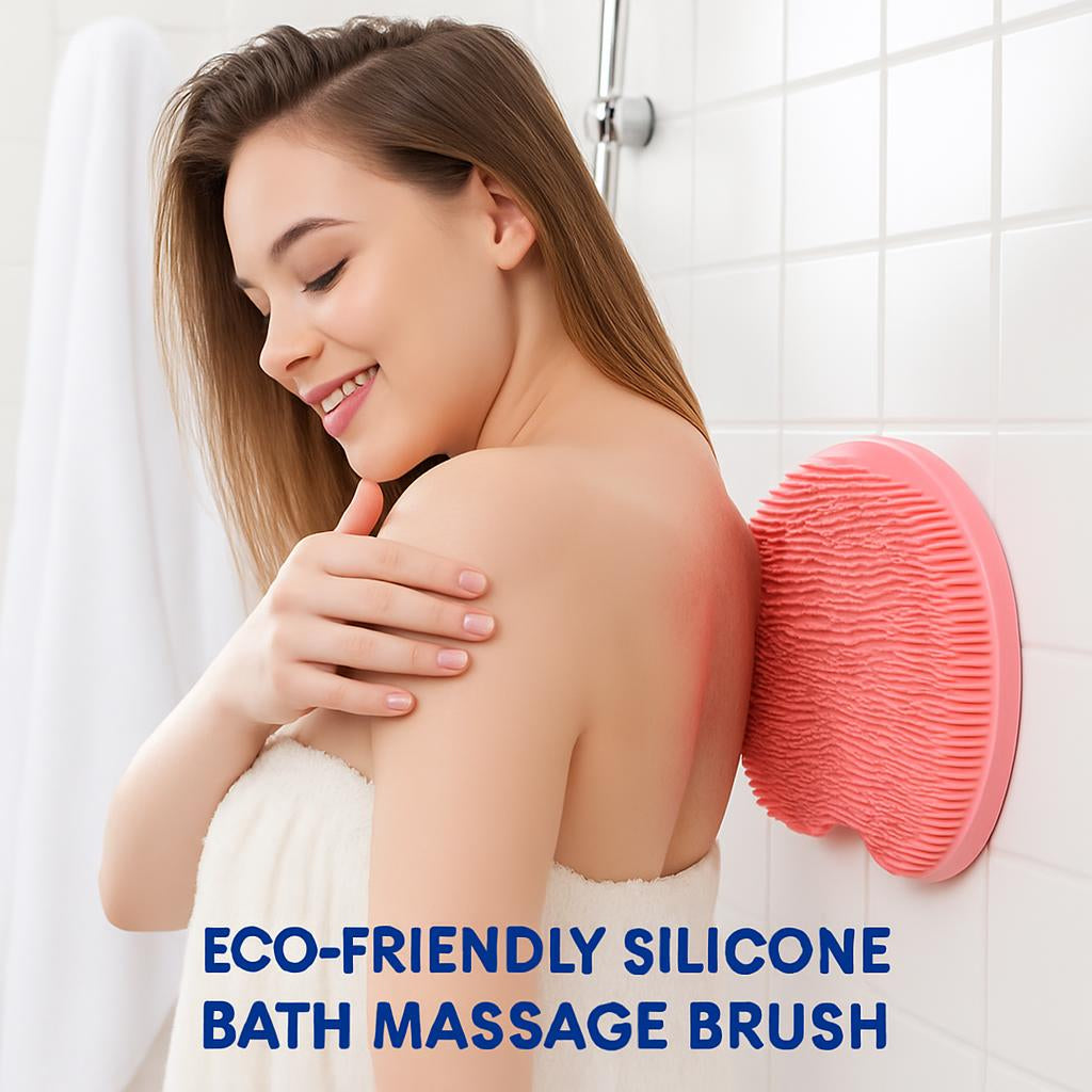 Eco-Friendly Silicone Bath Massage Brush & Foot Scrub Mat