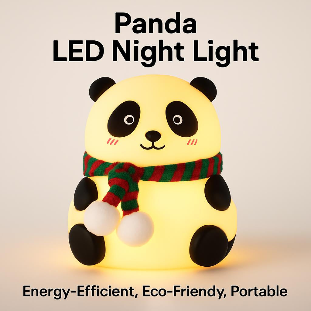 Panda LED Night Light - Energy-Efficient, Eco-Friendly, Portable