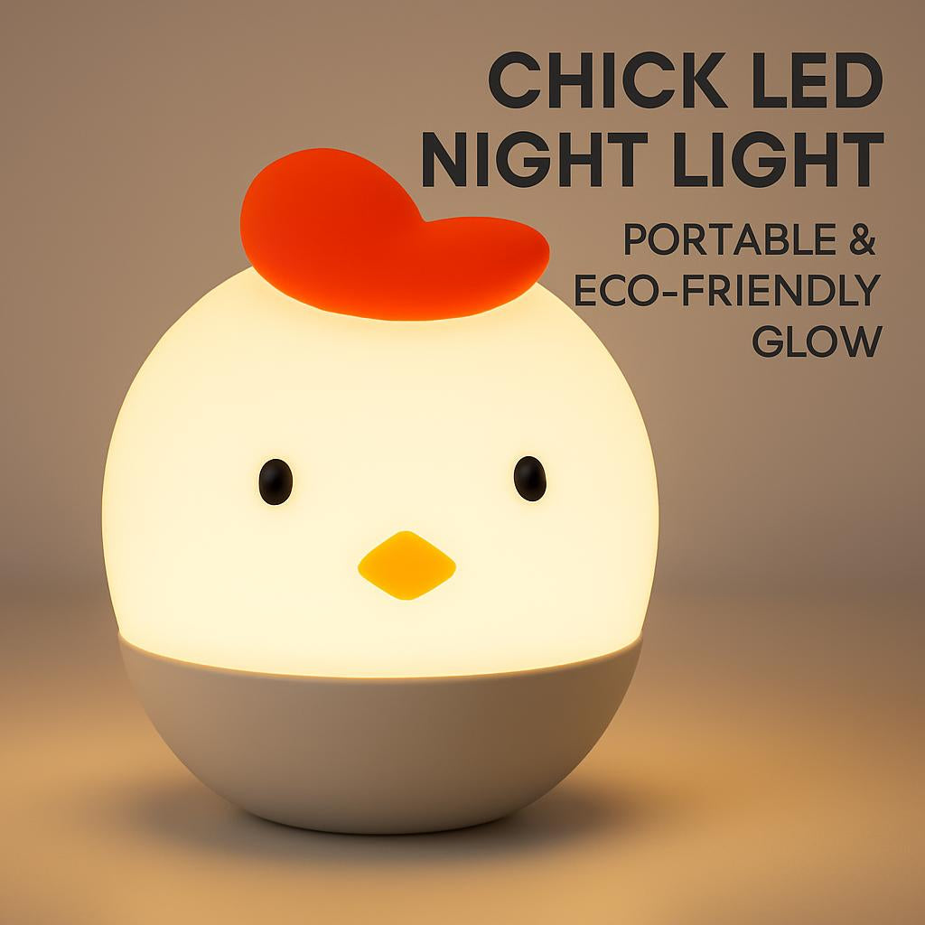 Chick LED Night Light - Portable & Eco-Friendly Glow