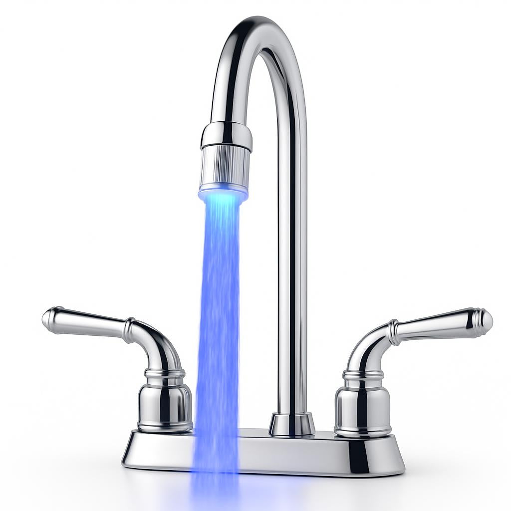 Color-Changing LED Shower Head for a Luxurious Bathing Experience