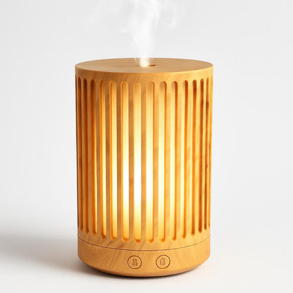 Natural Wood Air Diffuser with Vertical Slats