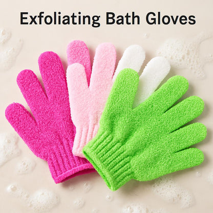Eco-Friendly Candy Color Mud Exfoliating Bath Gloves
