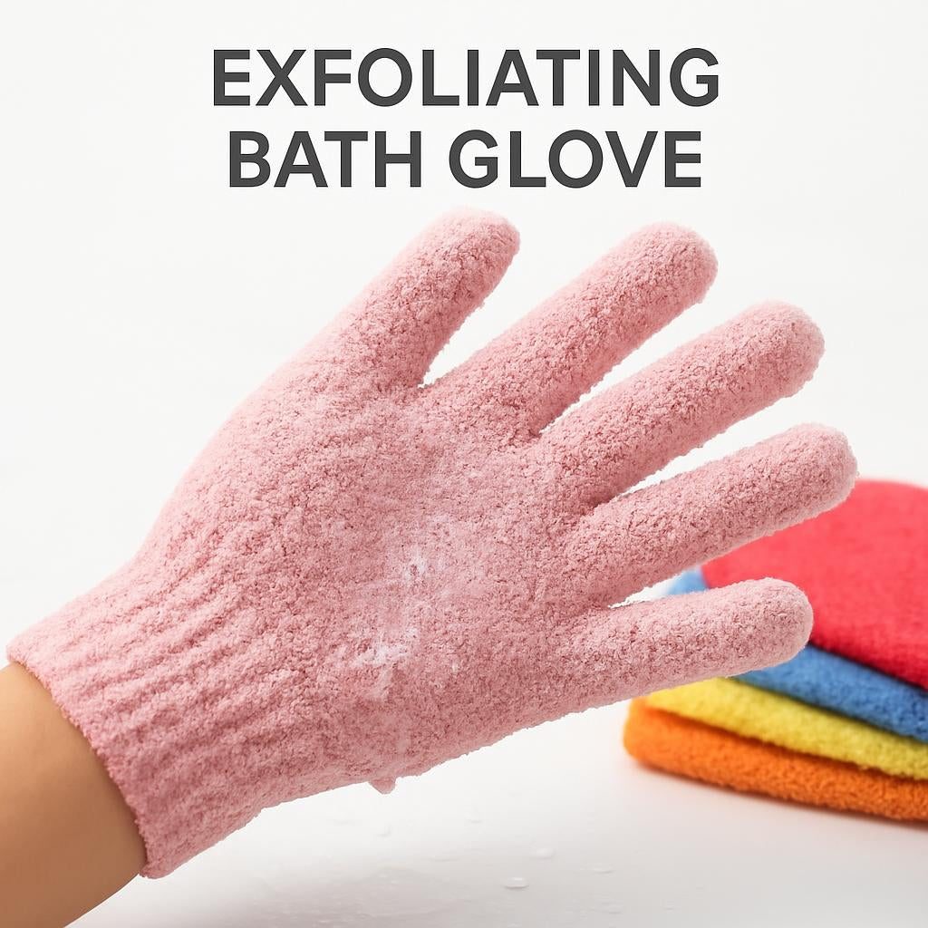Eco-Friendly Candy Color Mud Exfoliating Bath Gloves
