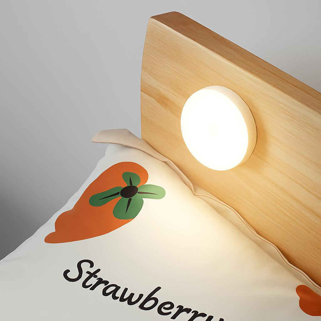 Eco-Friendly LED Night Light with Wooden Base