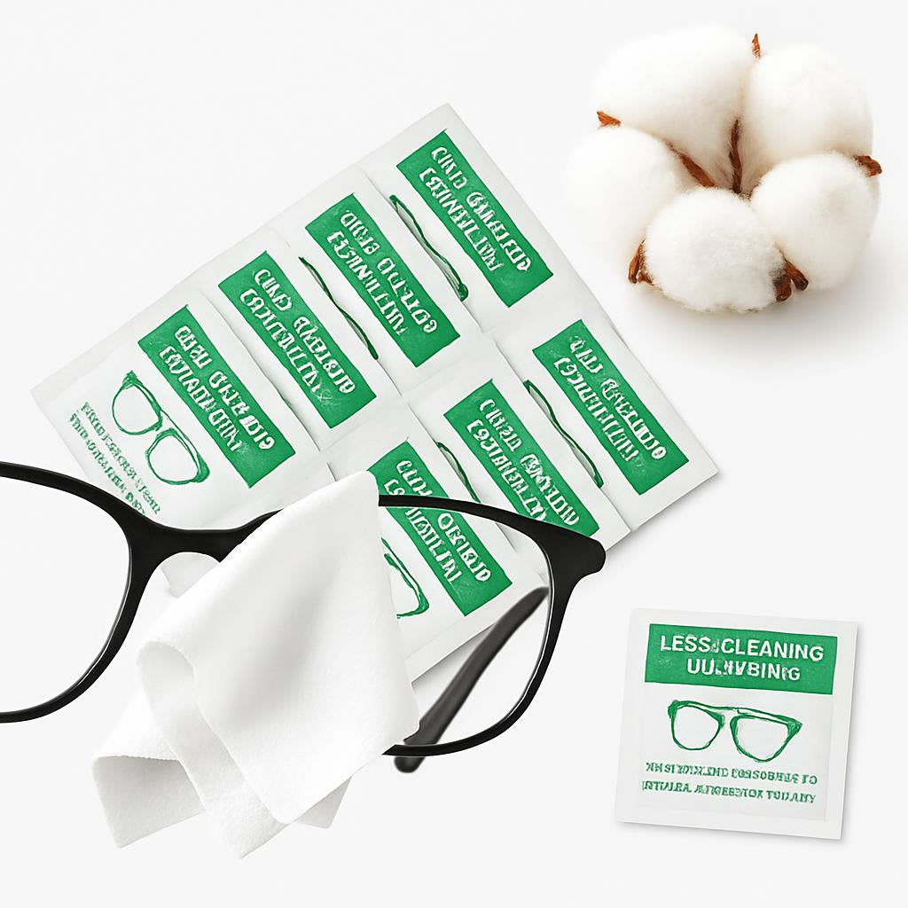 Biodegradable Lens Cleaning Towelettes - Eco-Friendly, Plastic-Free Wipes