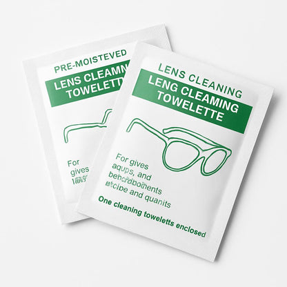 Biodegradable Lens Cleaning Towelettes - Eco-Friendly, Plastic-Free Wipes