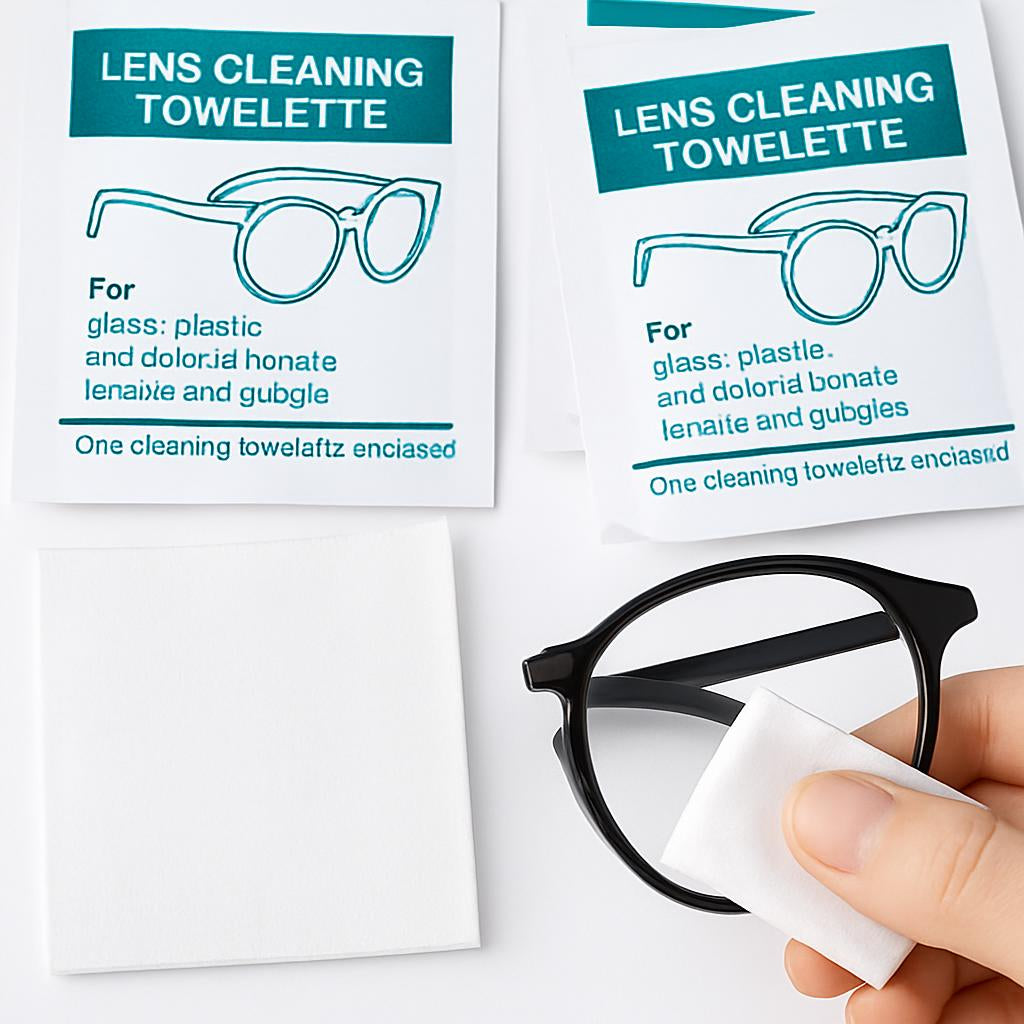 Biodegradable Lens Cleaning Towelettes - Eco-Friendly, Plastic-Free Wipes
