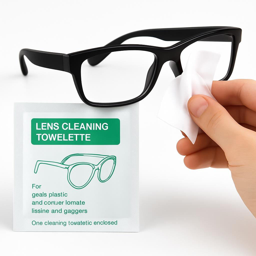 Biodegradable Lens Cleaning Towelettes - Eco-Friendly, Plastic-Free Wipes