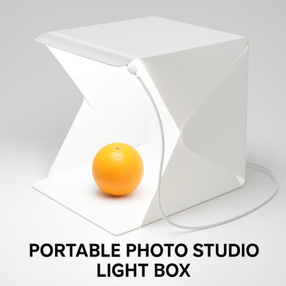 Portable Photo Studio Light Box with Multi-Colored Backdrops