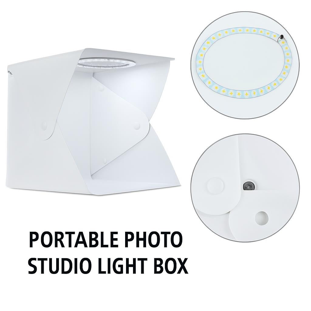 Portable Photo Studio Light Box with Multi-Colored Backdrops
