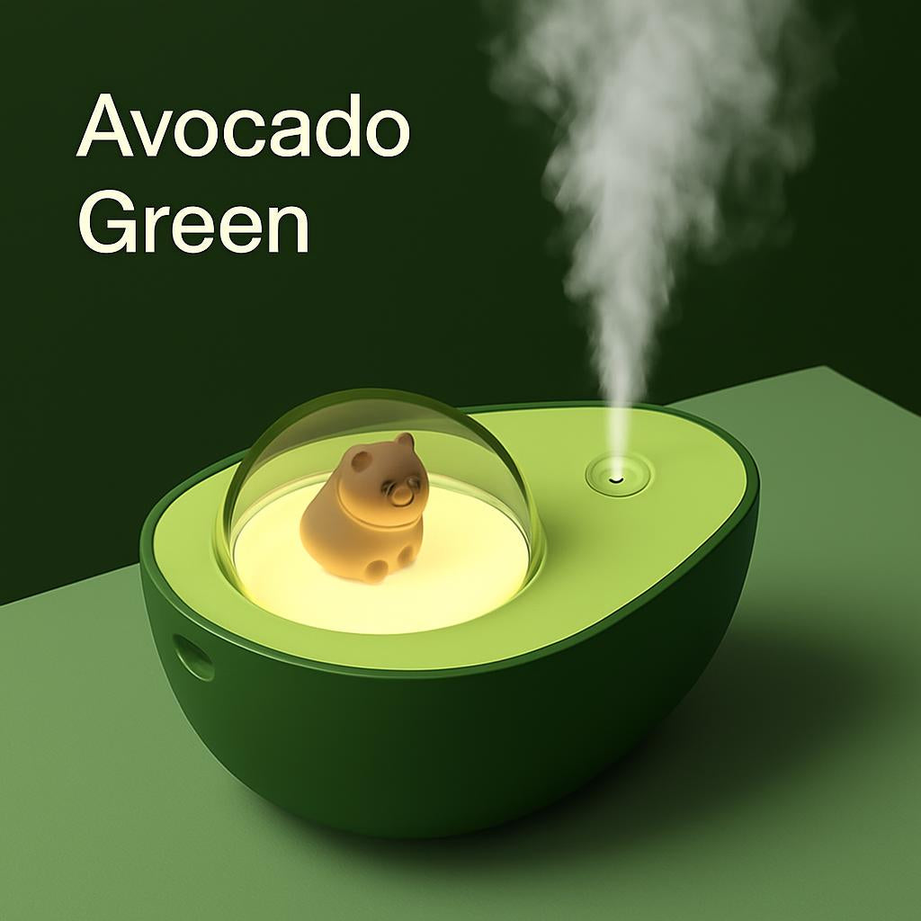 Avocado Green Humidifier with Eco-Friendly Design