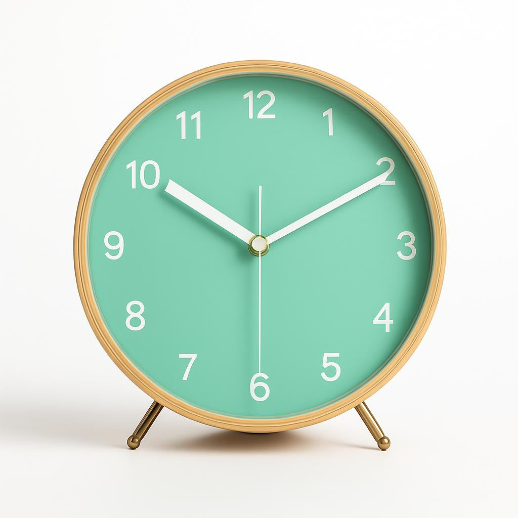Eco-Friendly Minimalist Wood Quartz Table Clock