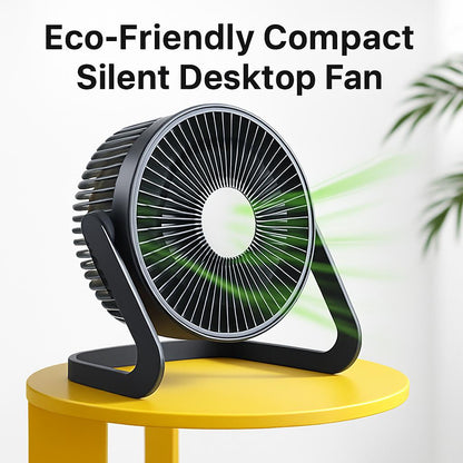Eco-Friendly Compact Silent Desktop Fan