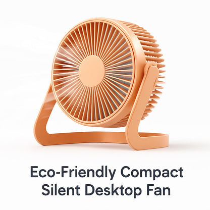 Eco-Friendly Compact Silent Desktop Fan