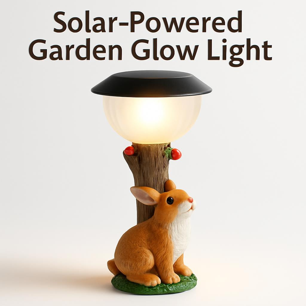 Solar Rabbit Garden Light with Spherical Lamp