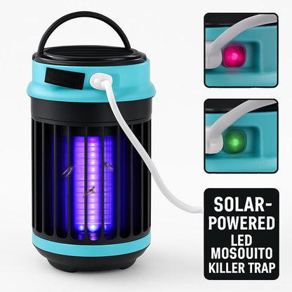 Solar-Powered LED Mosquito Killer Trap