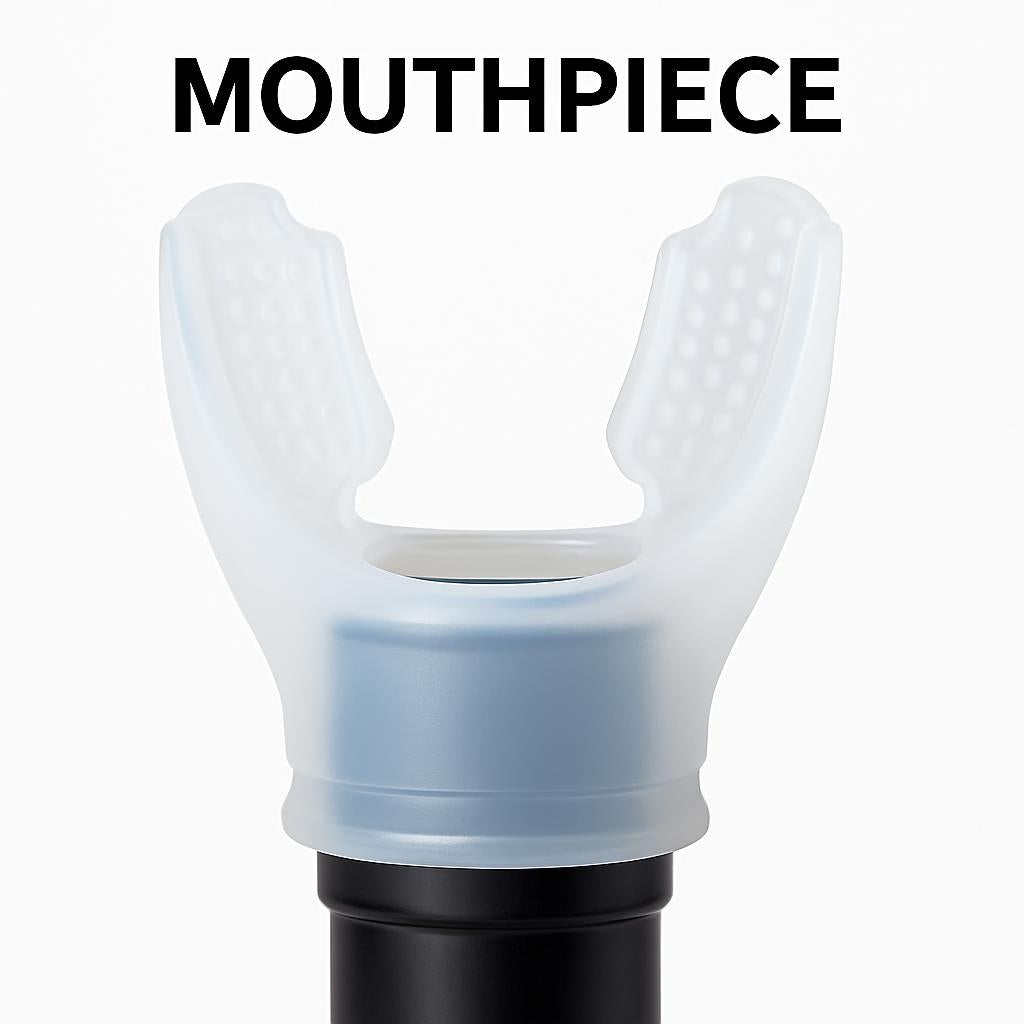 Breathing Trainer Respirator Mouthpiece for Enhanced Lung Capacity