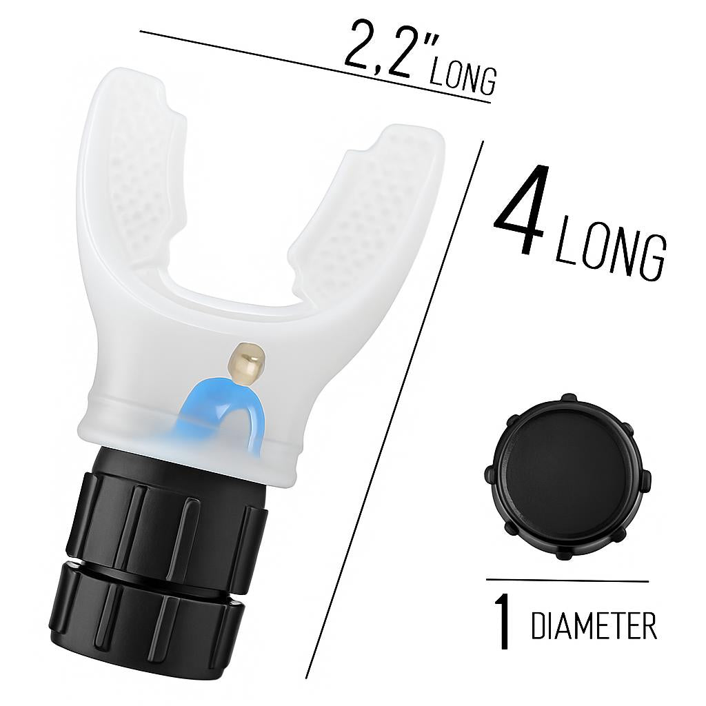 Breathing Trainer Respirator Mouthpiece for Enhanced Lung Capacity