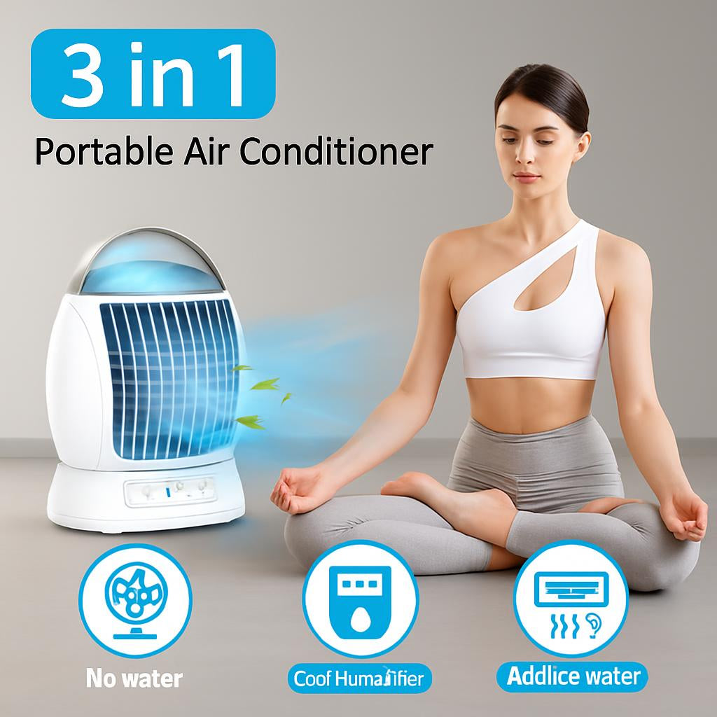 Portable USB-Powered Air Cooler for Energy-Efficient Cooling
