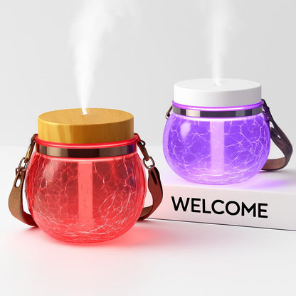 Eco-Friendly Essential Oil Diffuser with Wooden Top