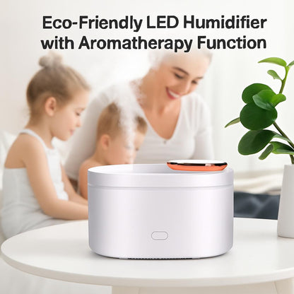 Eco-Friendly LED Humidifier with Aromatherapy Function