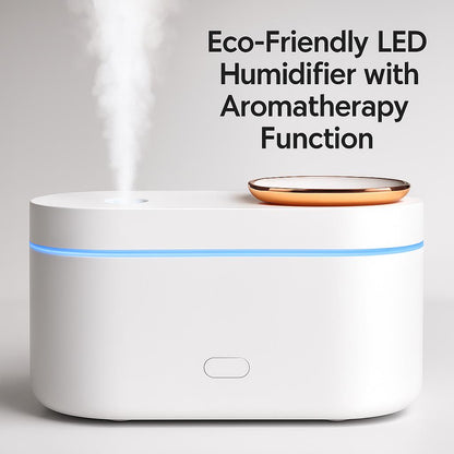 Eco-Friendly LED Humidifier with Aromatherapy Function