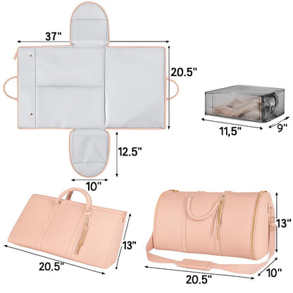 Eco-Friendly Light Pink Travel Duffel Bag