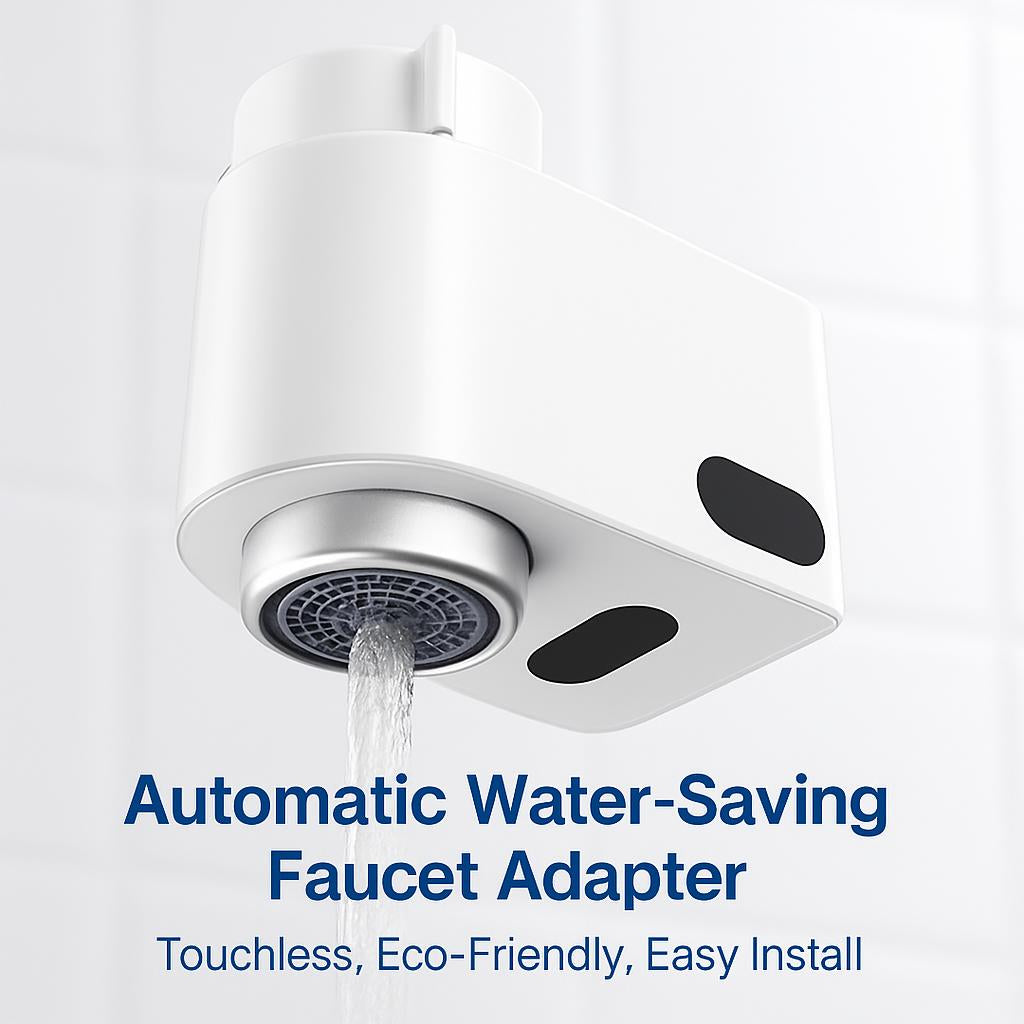 Automatic Water-Saving Faucet Adapter - Touchless, Eco-Friendly, Easy Install