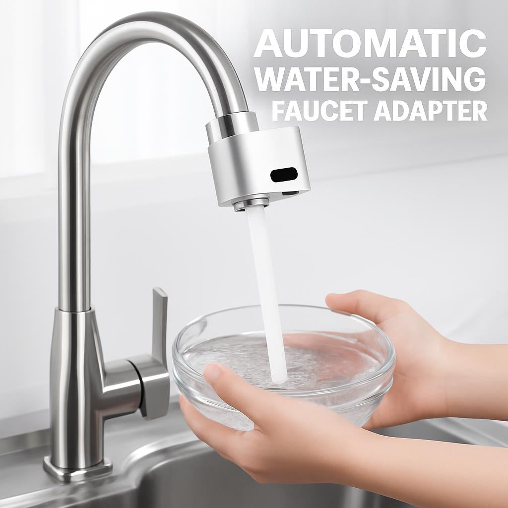 Automatic Water-Saving Faucet Adapter - Touchless, Eco-Friendly, Easy Install