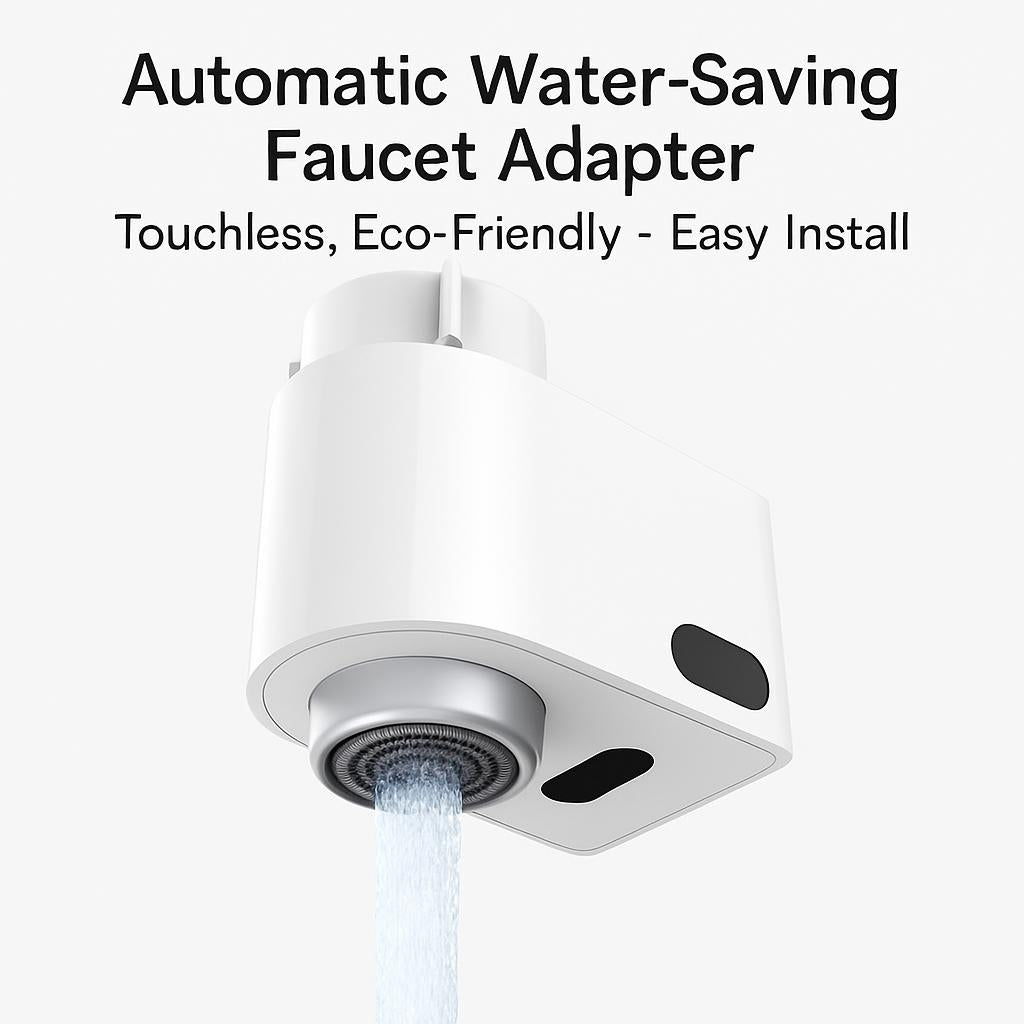 Automatic Water-Saving Faucet Adapter - Touchless, Eco-Friendly, Easy Install