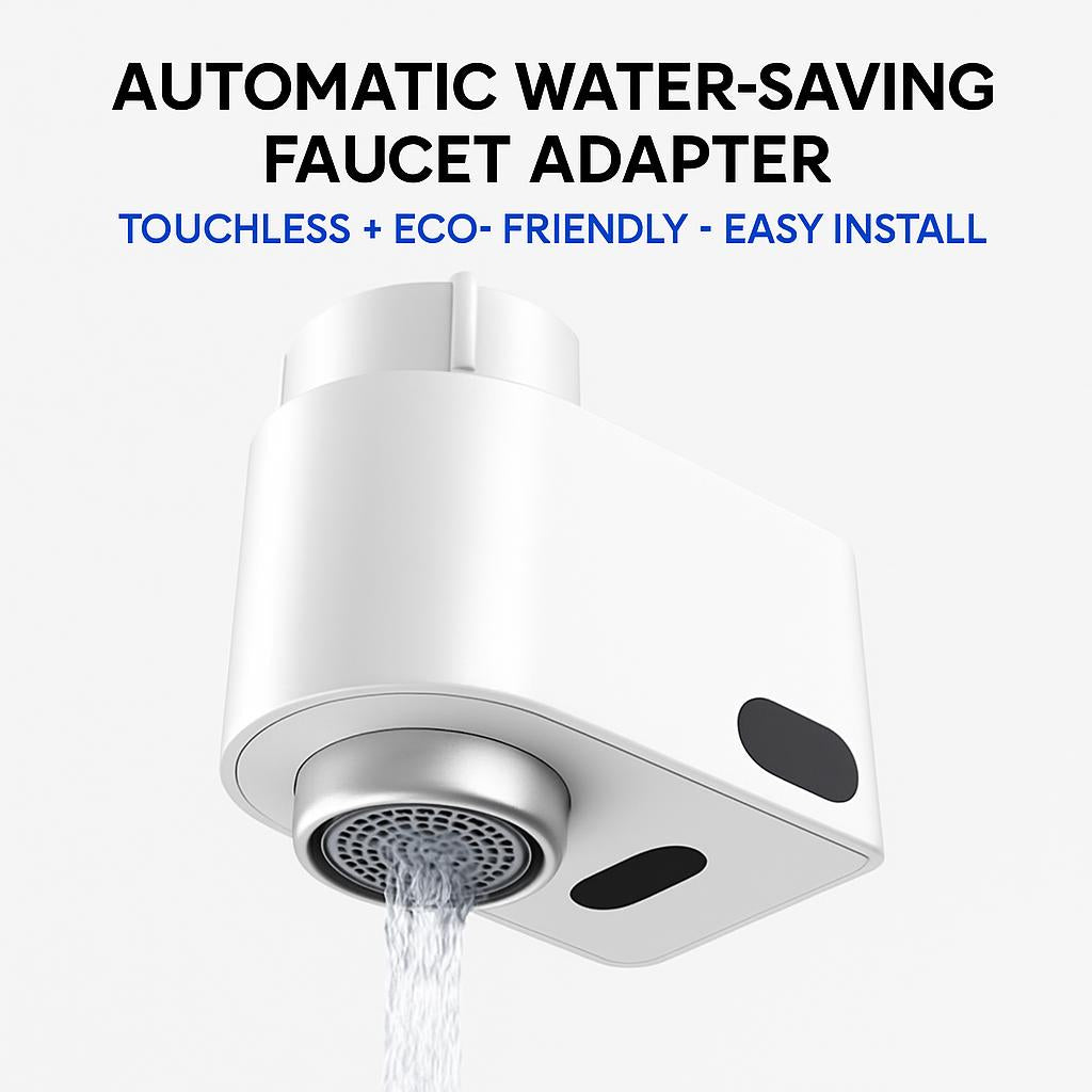 Automatic Water-Saving Faucet Adapter - Touchless, Eco-Friendly, Easy Install