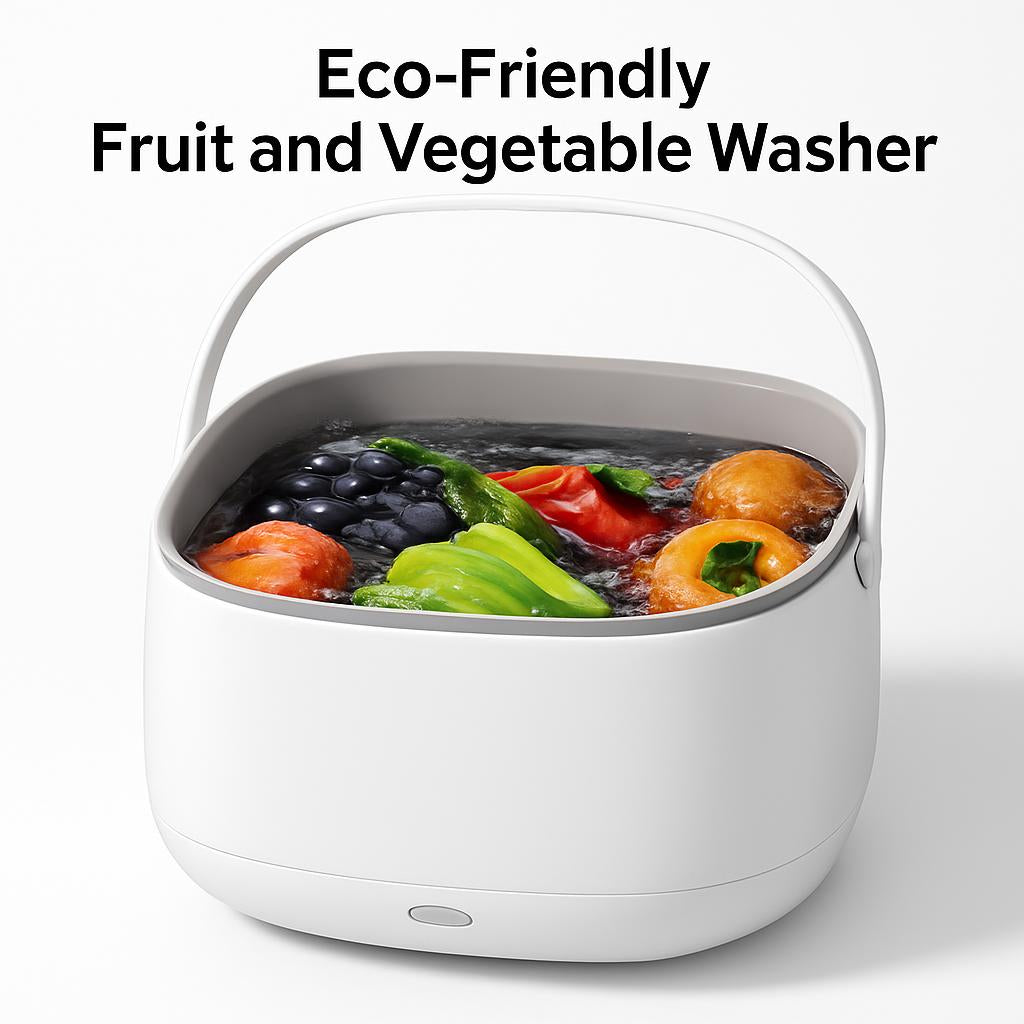 Eco-Friendly Portable Washing Basin in White and Gray