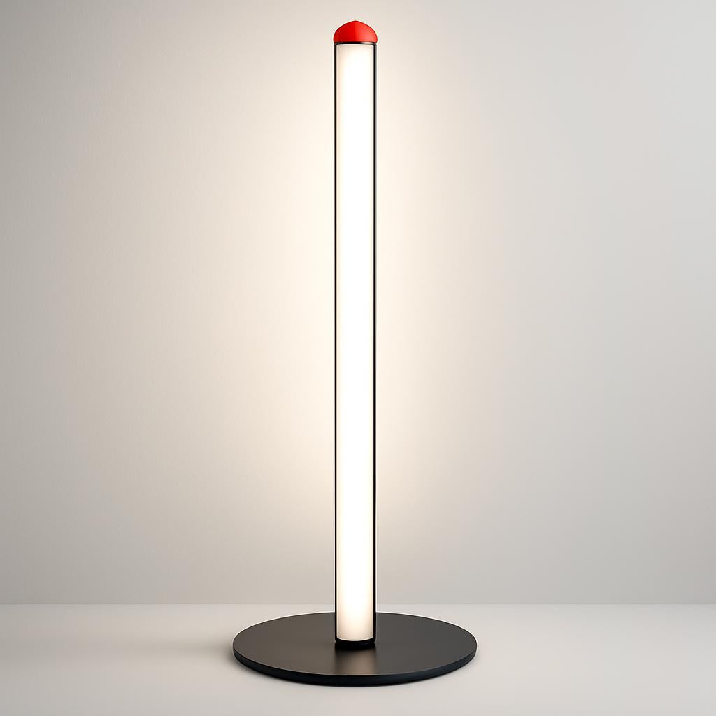 Modern Black Slim LED Floor Lamp - Energy Efficient Lighting