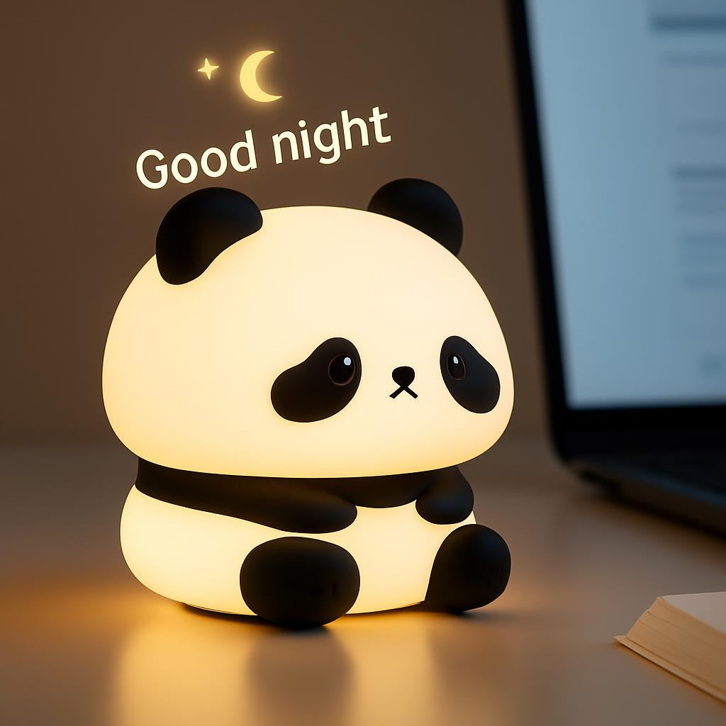 Eco-Friendly Panda Night Light - Portable LED for Kids