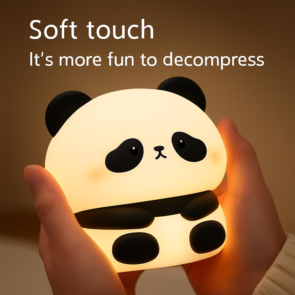 Eco-Friendly Panda Night Light - Portable LED for Kids