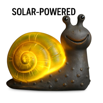 Solar-Powered Snail Garden Light - Eco-Friendly Outdoor Décor