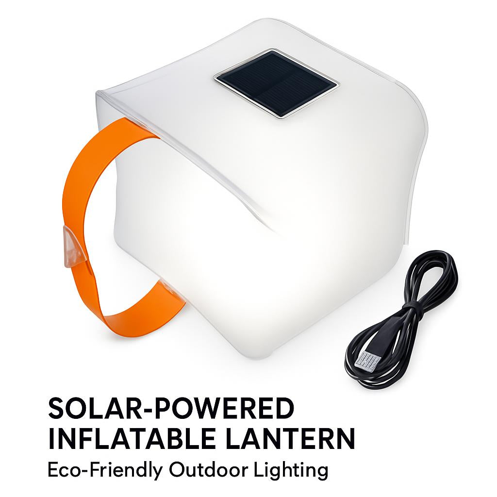 Solar-Powered Inflatable Lantern - Eco-Friendly Outdoor Lighting
