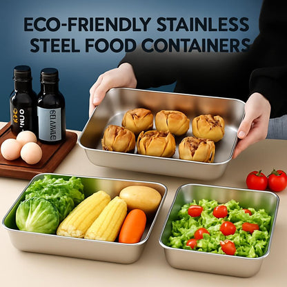 Eco-Friendly Stainless Steel Food Containers
