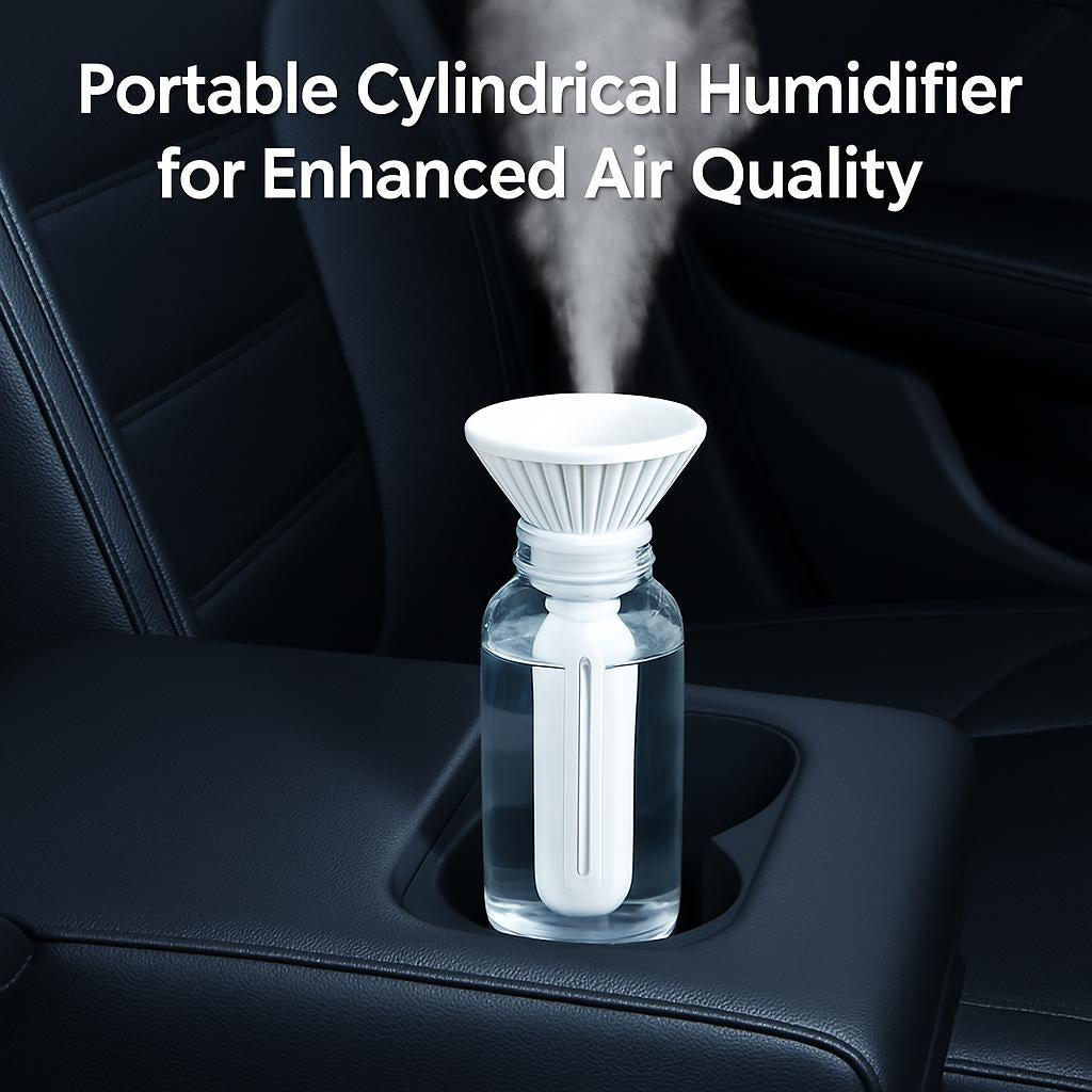 Portable Cylindrical Humidifier for Enhanced Air Quality