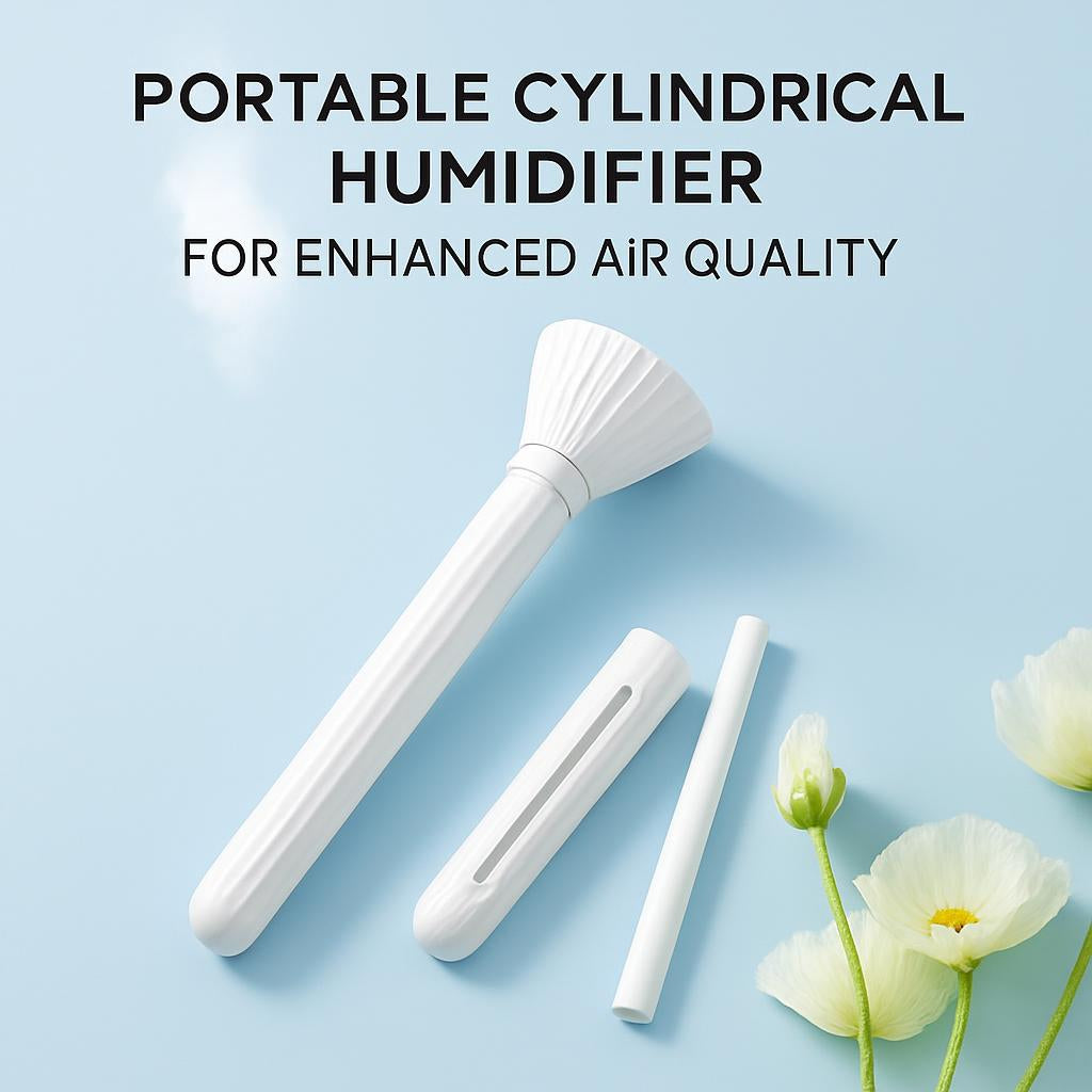 Portable Cylindrical Humidifier for Enhanced Air Quality