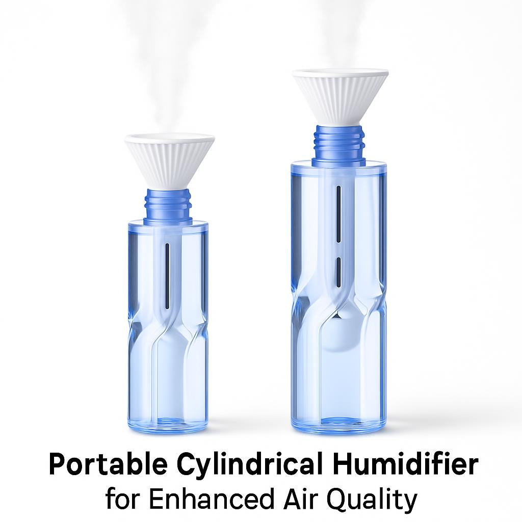 Portable Cylindrical Humidifier for Enhanced Air Quality
