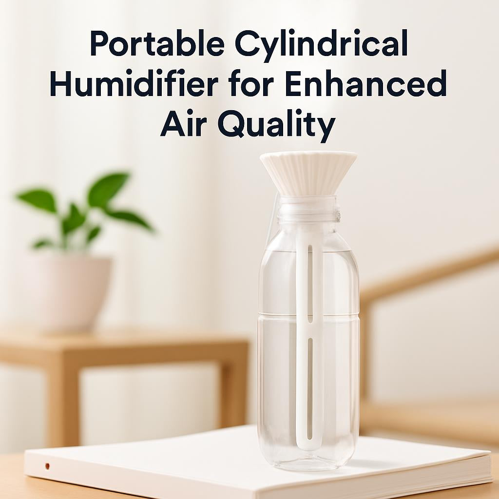 Portable Cylindrical Humidifier for Enhanced Air Quality