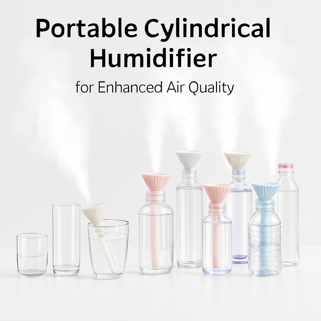 Portable Cylindrical Humidifier for Enhanced Air Quality
